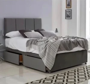 Divan Bed & Headboard with 8-inch Hybrid Mattress